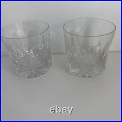 Frobisher Crystal Tudor Old Fashioned Glasses Set of Four -Hard To Find