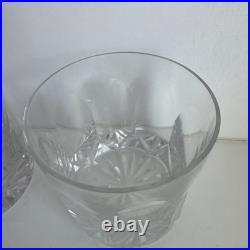 Frobisher Crystal Tudor Old Fashioned Glasses Set of Four -Hard To Find