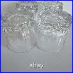 Frobisher Crystal Tudor Old Fashioned Glasses Set of Four -Hard To Find
