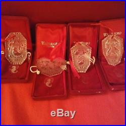 Full Set 12 Waterford Crystal 12 days of Christmas Ornaments 1982-95