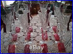 Full set WATERFORD CRYSTAL 12 DAYS OF CHRISTMAS Flutes Neiman Marcus Box