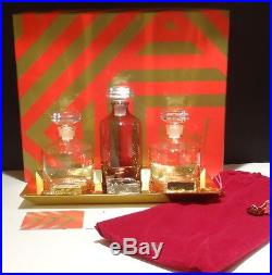 GREAT Waterford Crystal REBEL (2015-16) 4 Piece Set Decanters and Tray in Box