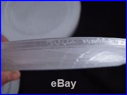 GUCCI Set of 6 Alligator Skin / Crocodile Skin Patterned Crystal Plates