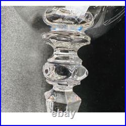 Galway Irish Crystal Longford Red Wine Stems Set of 4 Cut Glass 7 inch Ireland