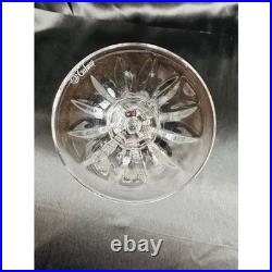 Galway Irish Crystal Longford Red Wine Stems Set of 4 Cut Glass 7 inch Ireland