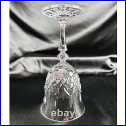 Galway Irish Crystal Longford Red Wine Stems Set of 4 Cut Glass 7 inch Ireland