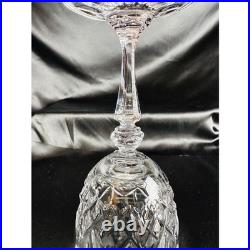 Galway Irish Crystal Longford Red Wine Stems Set of 4 Cut Glass 7 inch Ireland