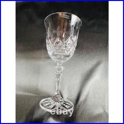 Galway Irish Crystal Longford Red Wine Stems Set of 4 Cut Glass 7 inch Ireland