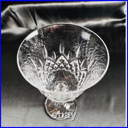 Galway Irish Crystal Longford Red Wine Stems Set of 4 Cut Glass 7 inch Ireland