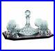 Galway Irish Crystal Longford Ships Decanter Set with 6 Brandy Glasses