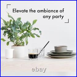 German Crystal Glassware Set for Whiskey & Cocktails 11 Oz, Dishwasher Safe