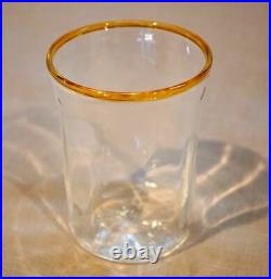 Giberto Arrivabene Murano Crystal Water Wine Drinking Glasses Set of 5