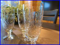 Glassware Set of 4 Waterford Crystal Goblets 12 oz