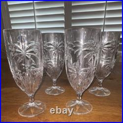 Godinger Shannon South Beach Crystal Pitcher, Crystal Hurricane & 4 Glasses Set