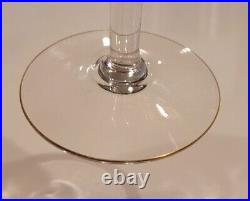 Gold Gilt Encrusted Clear Crystal Champagne Martini Coupe Set of 2