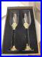 Gold Windsor Champagne Flutes 7oz Pair by Olivia Riegel in Collectible Box (new)