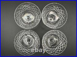 Gorgeous Set of 4 WATERFORD CRYSTAL Adare (Cut) Champagne /Sherbet Glasses MINT