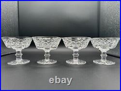 Gorgeous Set of 4 WATERFORD CRYSTAL Adare (Cut) Champagne /Sherbet Glasses MINT