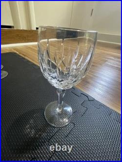 Gorham Crystal Lady Anne Complete 24pc Set 12 Water 12 Wine Goblets Glasses