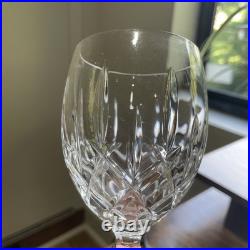Gorham Crystal Lady Anne Complete 24pc Set 12 Water 12 Wine Goblets Glasses