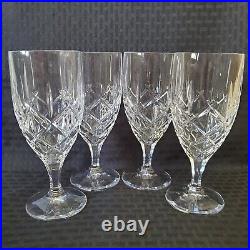 Gorham Crystal Lady Anne Signature Iced Tea Glasses SET 0F 4 Goblets 7 3/4