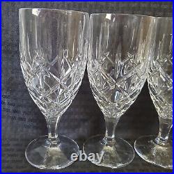 Gorham Crystal Lady Anne Signature Iced Tea Glasses SET 0F 4 Goblets 7 3/4