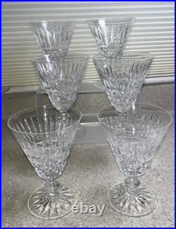 H1043Set of 6 WATERFORD Crystal TRAMORE Water Glasses Goblets 5-5/8