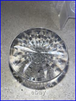 H1043Set of 6 WATERFORD Crystal TRAMORE Water Glasses Goblets 5-5/8
