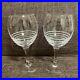 HERMES Paris Attrage Wine Glass Set of 2 Crystal Clear Glassware From Japan