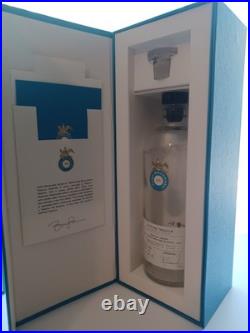 Hand Etched Crystal Glassware Set And 2 Empty Casa Dragones Tequila Bottles