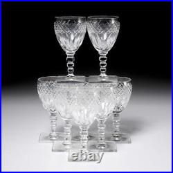 Hawkes Crystal Donisel Sherry Cordial Glasses Set of 8 VTG 4.25h