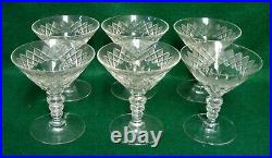 Hawkes DONISEL (4074) Champagne Glasses SET OF SIX More Items Here