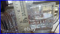Heavy Whiskey Glasses On the rocks tumblers juice glasses Thick Vertical line 6
