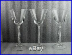 Heisey Crystal Sea Horse 7 Cocktail Glass Set/3