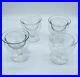 Heisey Set Of 4 Orchid Etched Seafood Cocktail Glass & Liner/ Icer Rare