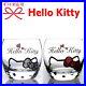 Hello Kitty x Crystal Scene collaboration pair glass handmade luxury 2 piece set
