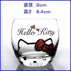 Hello Kitty x Crystal Scene collaboration pair glass handmade luxury 2 piece set