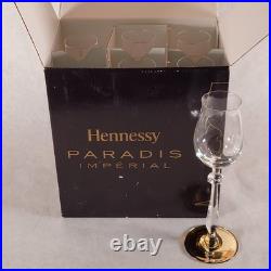 Hennessy Paradis Imperial Cognac Crystal Clear Glassware SET OF 6 NEW IN BOX Hennessy Paradis Imperial Cognac Crystal Clear Glassware SET OF 6 NEW IN BOX