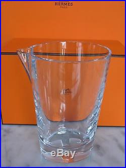 Hermes Crystal Chaine d'Ancre Whiskey Decanter Cups Water Bar Set Glassware H348