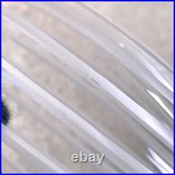 Hermes Fanfare Highball Glass Clear Crystal Tumbler Glassware Set of 2 with Box