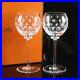 Hermes Wine Glass Set of 2 Crystal Clear with Box Glassware Drinking Authentic