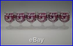 Hofbauer Germany Byrdes Ruby Set Of 6 Cognac Goblets 4