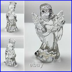 Huge Lot of 21 Waterford Crystal Marquis Nativity and Christmas Set Figures