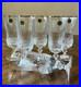 Iced Tea Glasses Aurea Gold By Royal Crystal Rock Set Of 6 Made In Italy