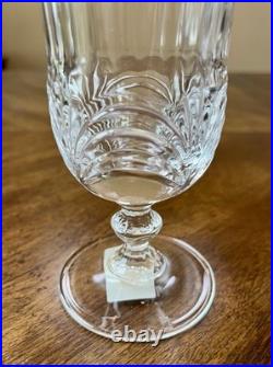 Iced Tea Glasses Aurea Gold By Royal Crystal Rock Set Of 6 Made In Italy