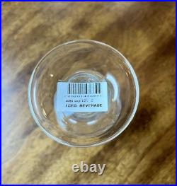 Iced Tea Glasses Aurea Gold By Royal Crystal Rock Set Of 6 Made In Italy