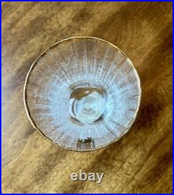 Iced Tea Glasses Aurea Gold By Royal Crystal Rock Set Of 6 Made In Italy