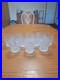 Indiana Glass Vintage 1960’s Ice Tree Bark Footed Water Textured Rock Glasses 10
