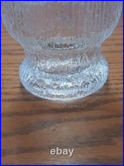 Indiana Glass Vintage 1960's Ice Tree Bark Footed Water Textured Tea Glasses 12