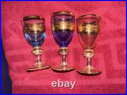 Interglass set of 7 items, The Glassmakers, made in Italy, Florence, multicolor